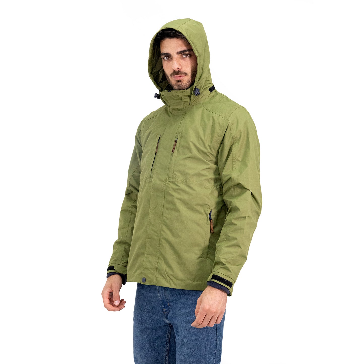 Parka Desmontable Quebec Ottawa 3 en 1 Verde Oliva