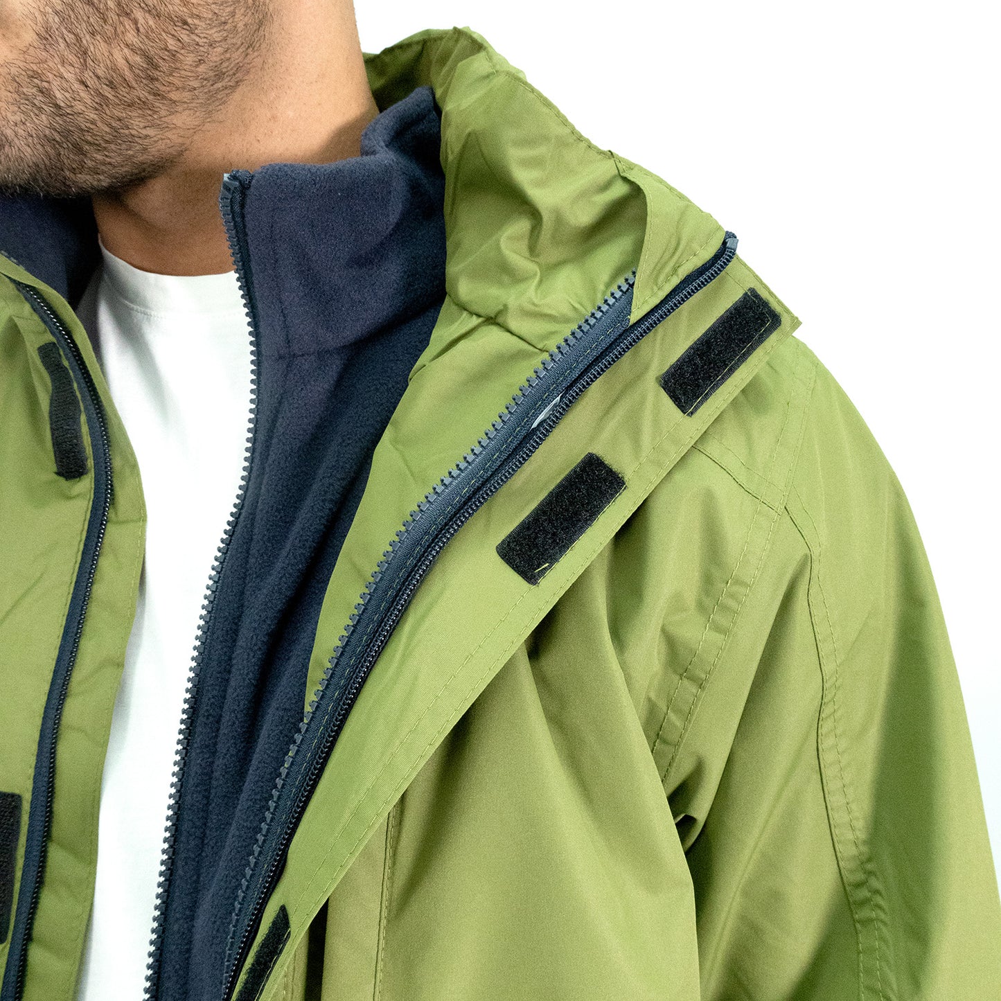 Parka Desmontable Quebec Ottawa 3 en 1 Verde Oliva