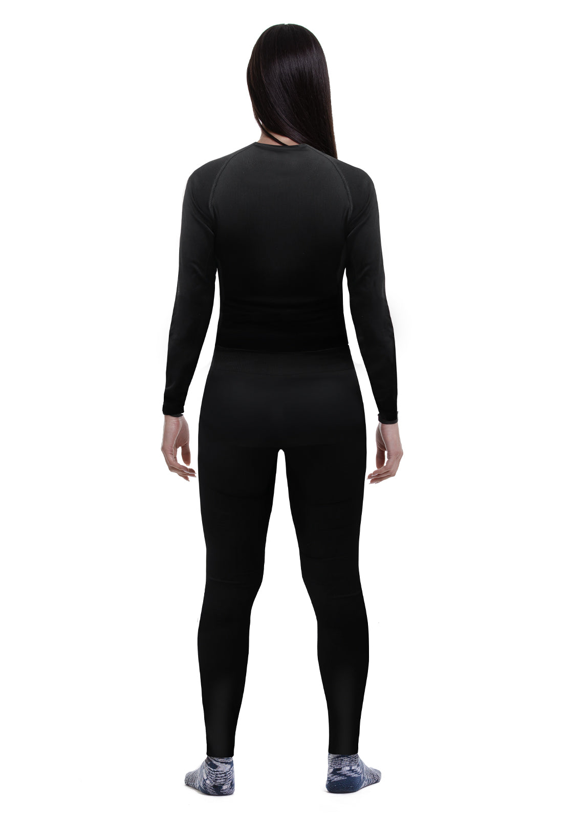Conjunto Primera Capa HW Patagonia Spandex Negro Mujer
