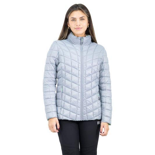Parka Insulada HW Traveler Mujer Light Grey
