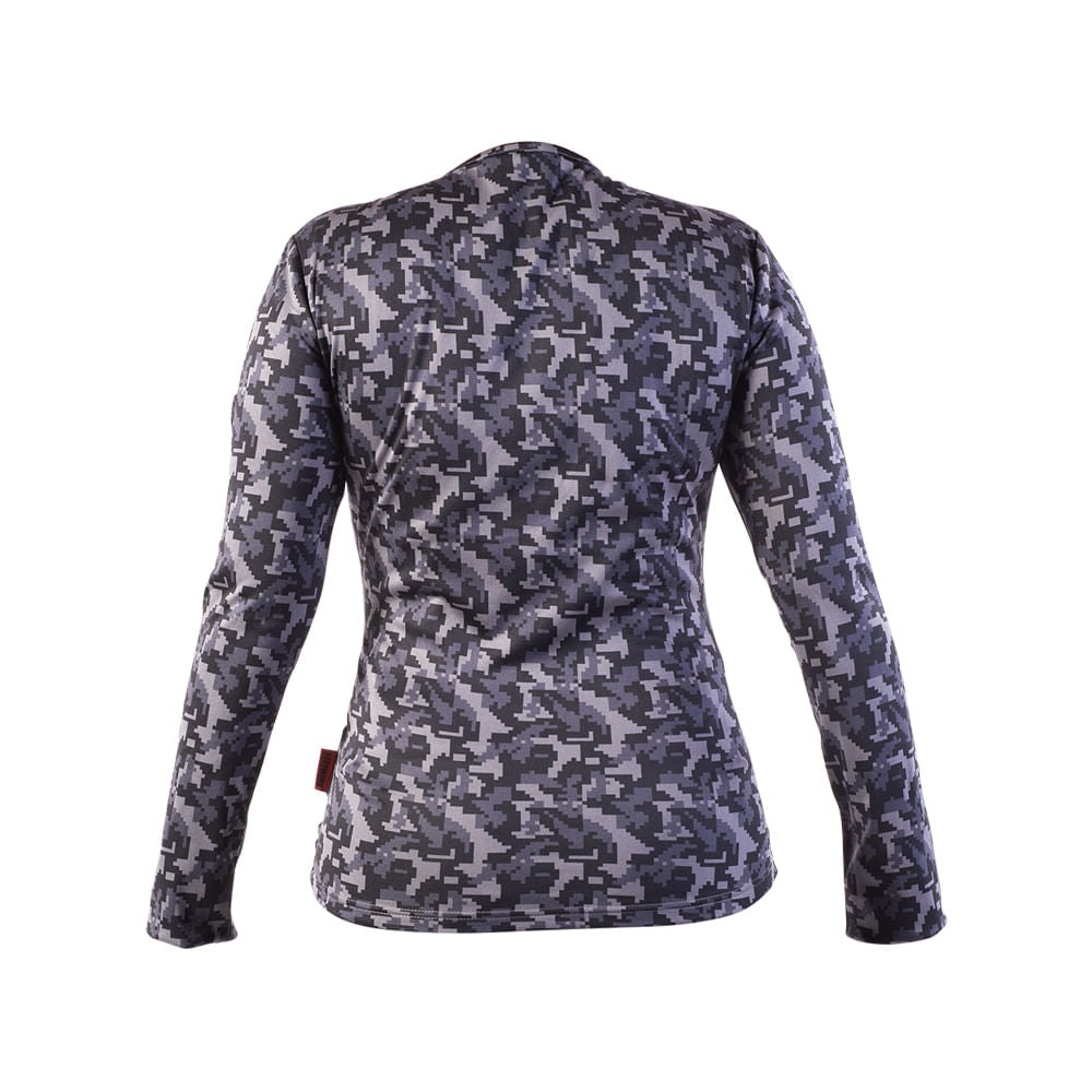 Camiseta Primera Capa HW HDX Camo Mujer Negro