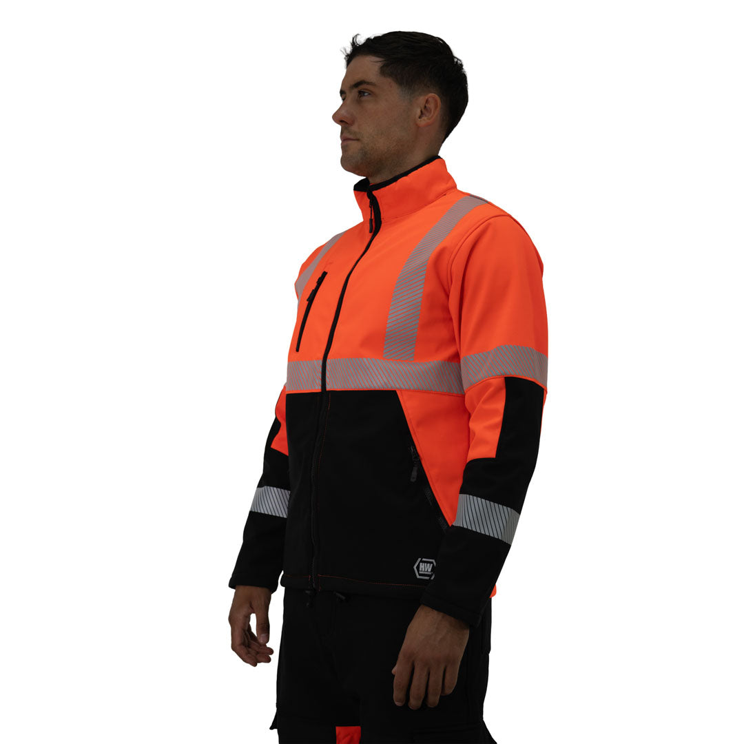 Chaqueta Softshell HW Oklan Rojo Fluor