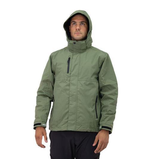 Parka Desmontable HW Reno 3 en 1 Verde Oliva