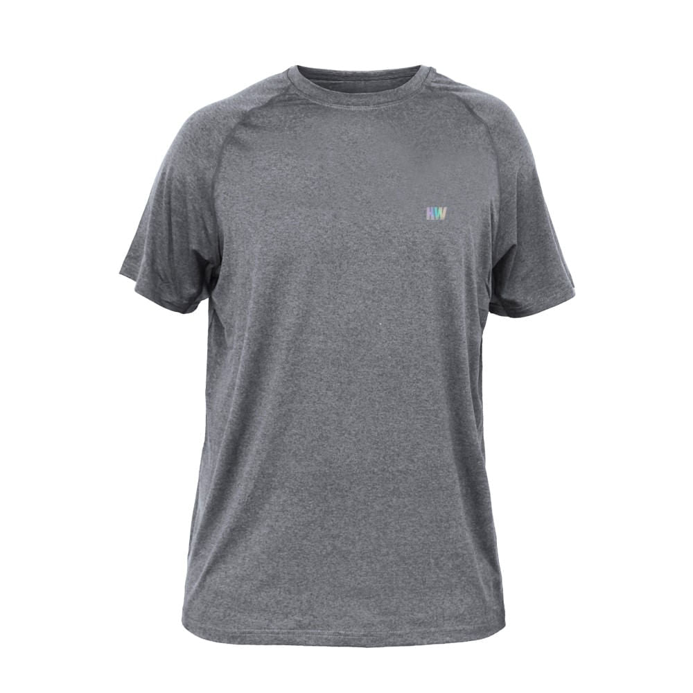 Polera Dry Fit HW Manga Corta Carbon Grey