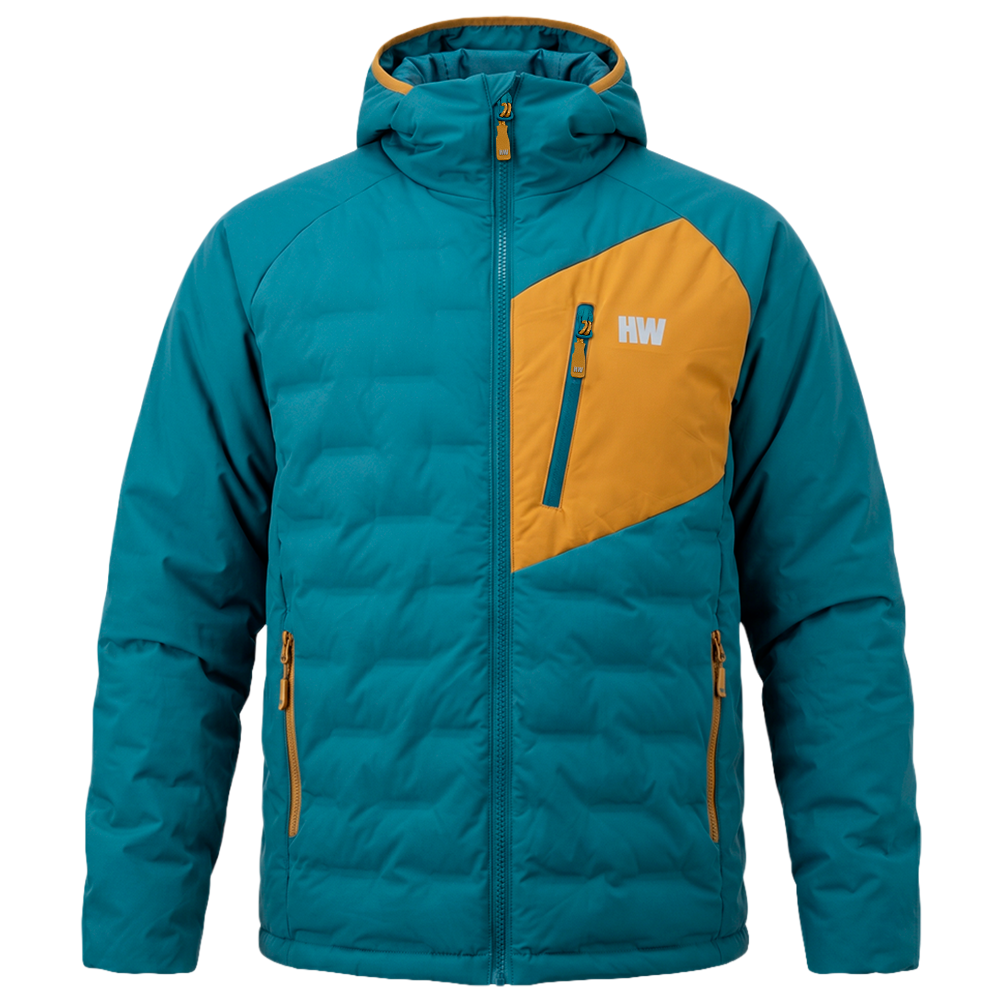 Parka Insulada HW Explorer Hombre Petroleo Mostaza – Hardwork