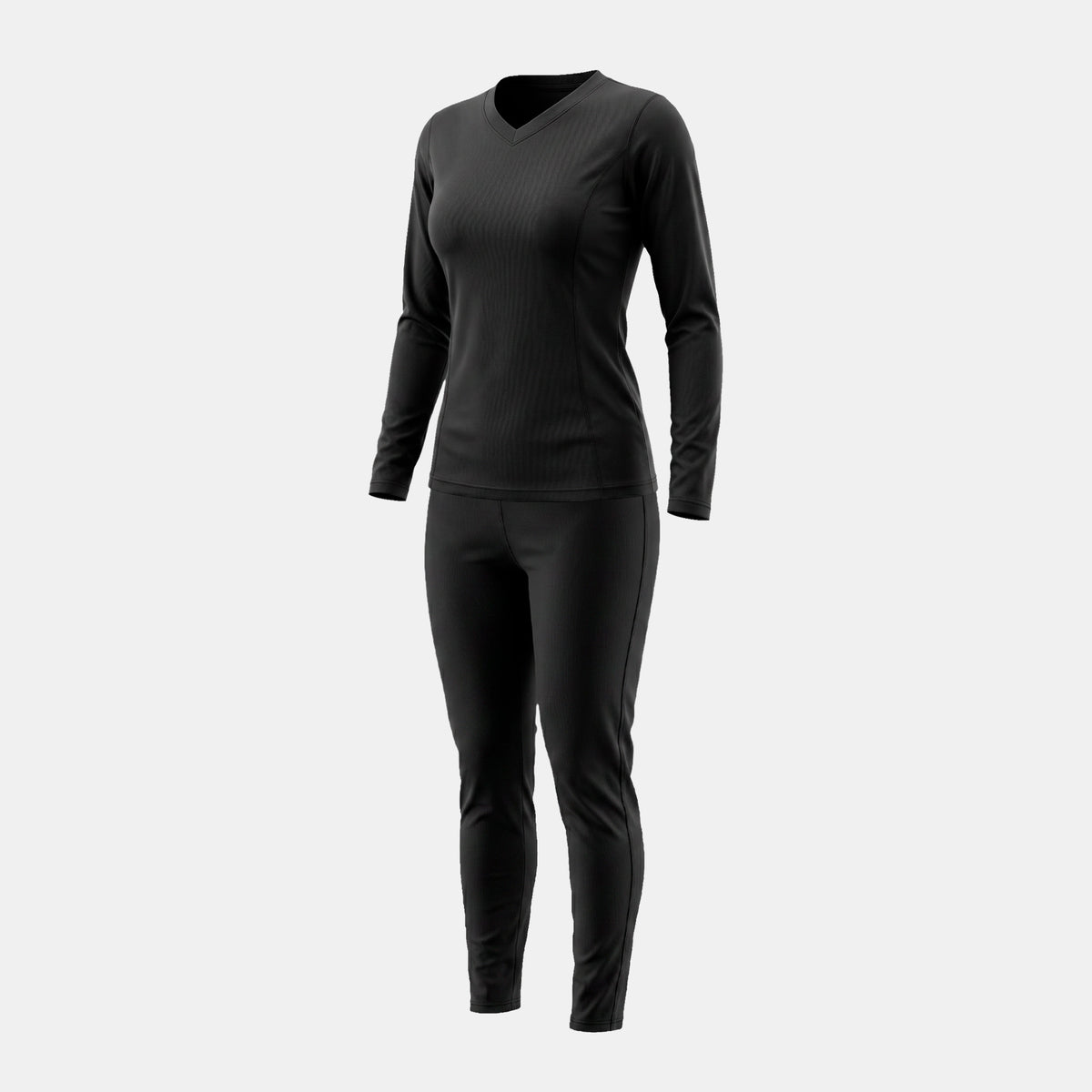 Conjunto Primera Capa HW Poliester Cooldry Mujer Black