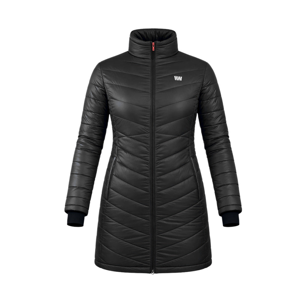 WOMEN’S WARM 3D LOGO LINE PARKA ブラックサイズM Parka Larga HW Aurora Negro Mujer – Hardwork