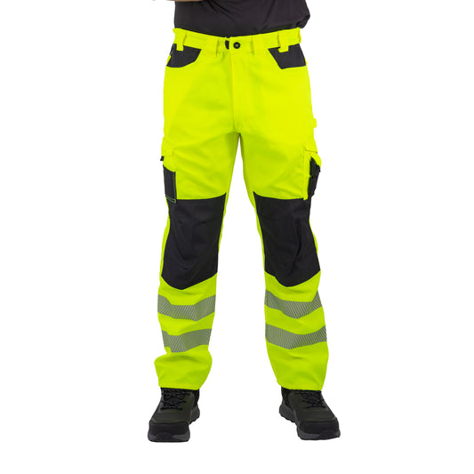 Pantalón Cargo HW Dakota Amarillo Fluor