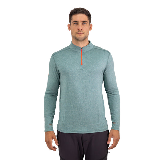 Polera Dry Fit HW SPX Manga Larga Hombre Dark Green