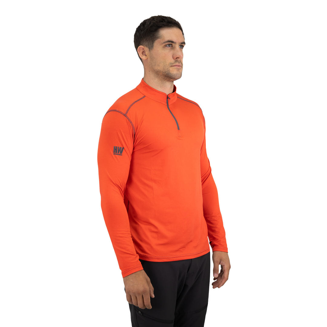 Polera Dry Fit HW SPX Manga Larga Hombre Orange