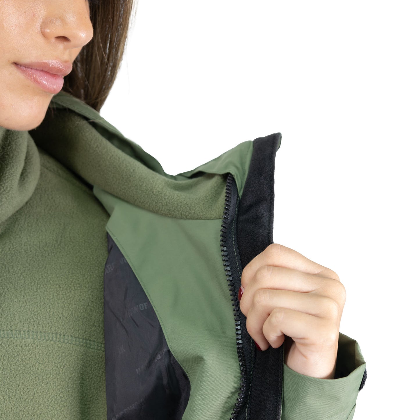 Parka Desmontable HW Reno 3 en 1 Mujer Verde Oliva