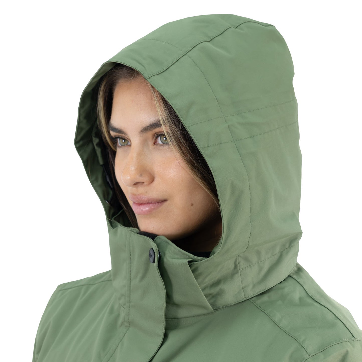 Parka Desmontable HW Reno 3 en 1 Mujer Verde Oliva