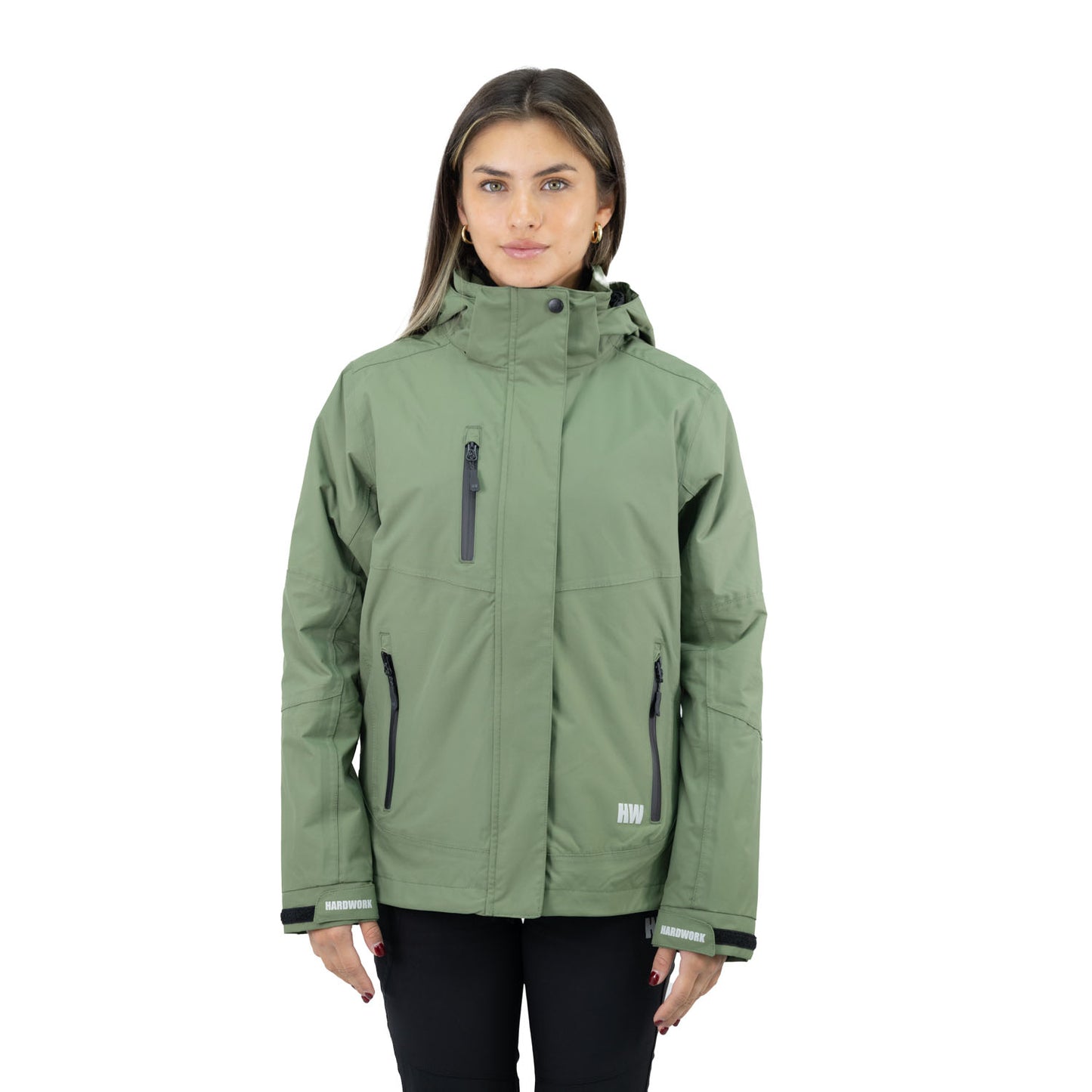 Parka Desmontable HW Reno 3 en 1 Mujer Verde Oliva