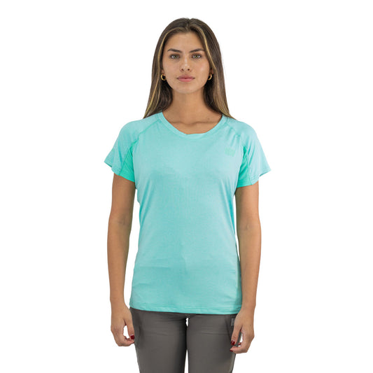 Polera Dry Fit HW SPX Manga Corta Mujer Aqua