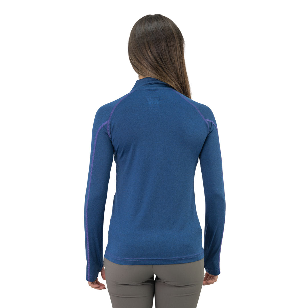 Polera Dry Fit HW SPX Manga Larga Mujer Deep Blue