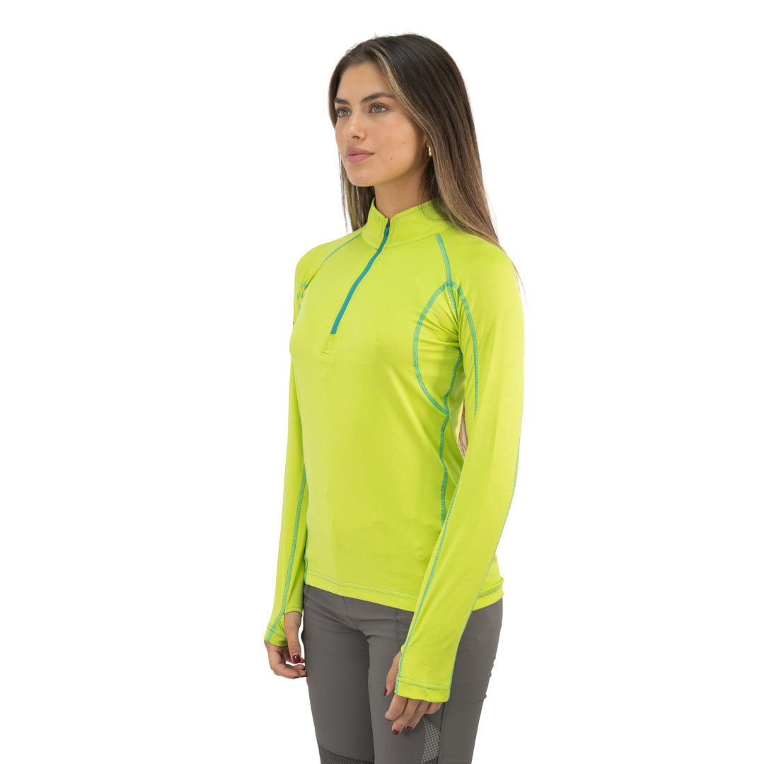 Polera Dry Fit HW SPX Manga Larga Mujer Lime