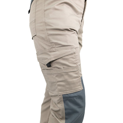Pantalón Cargo HW Dakota Spandex Cafe Mujer