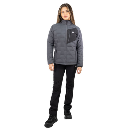 Parka Insulada HW Explorer Sin Gorro Mujer Carbon Grey