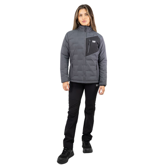 Parka Insulada HW Explorer Sin Gorro Mujer Carbon Grey