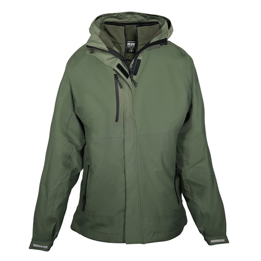 Parka Desmontable HW Reno 3 en 1 Mujer Verde Oliva