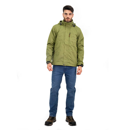 Parka Desmontable Quebec Ottawa 3 en 1 Verde Oliva