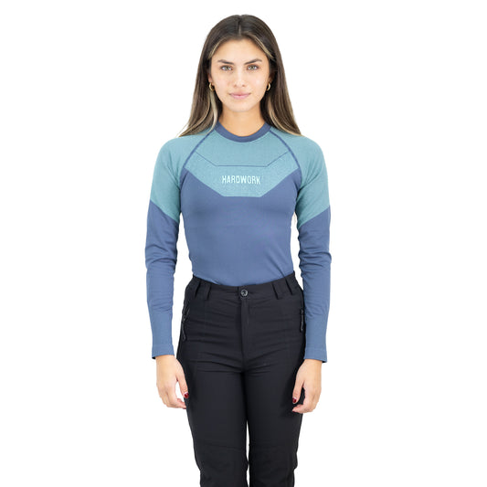 Camiseta Primera Capa Hw Ecooper Mujer Blue
