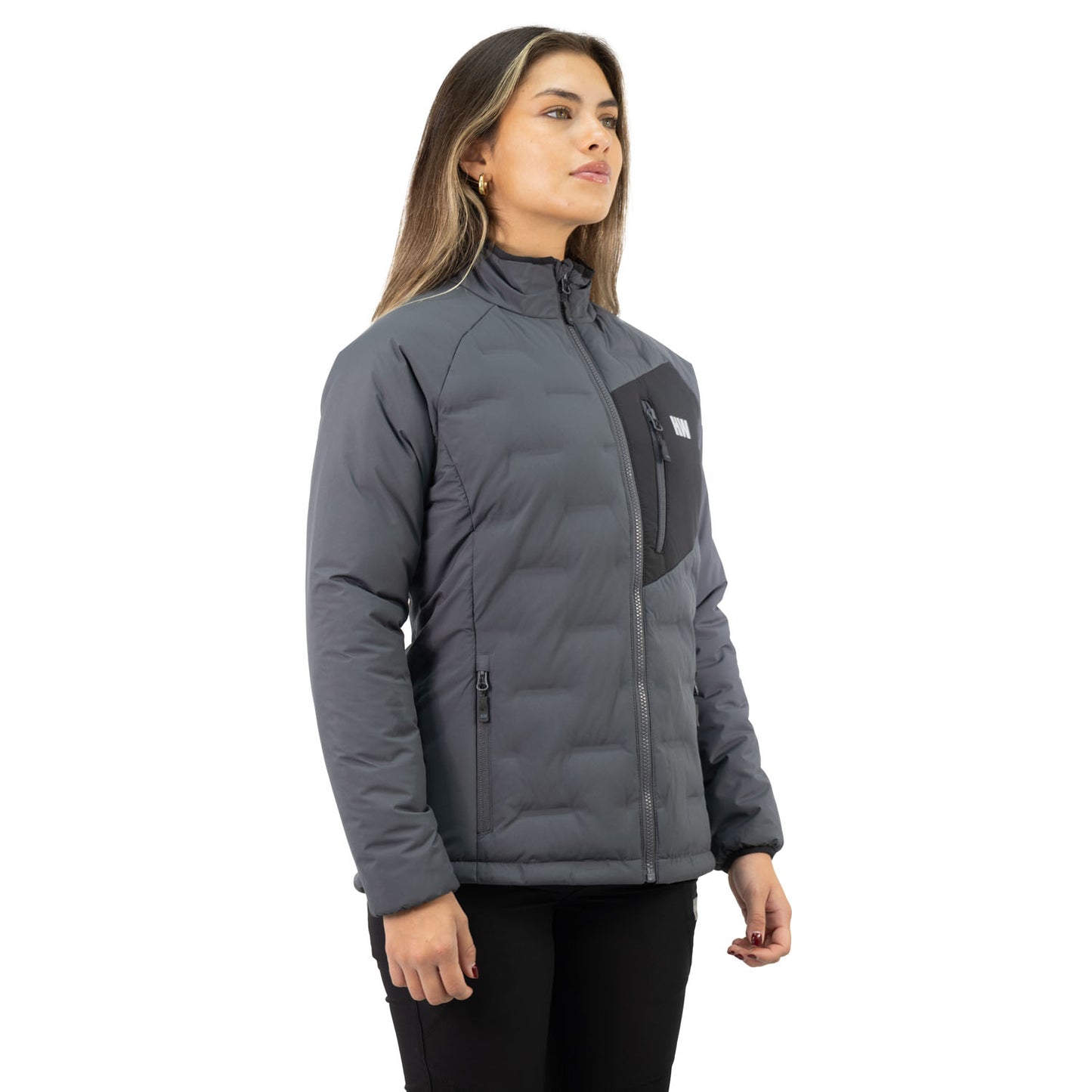 Parka Insulada HW Explorer Sin Gorro Mujer Carbon Grey