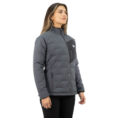 Parka Insulada HW Explorer Sin Gorro Mujer Carbon Grey