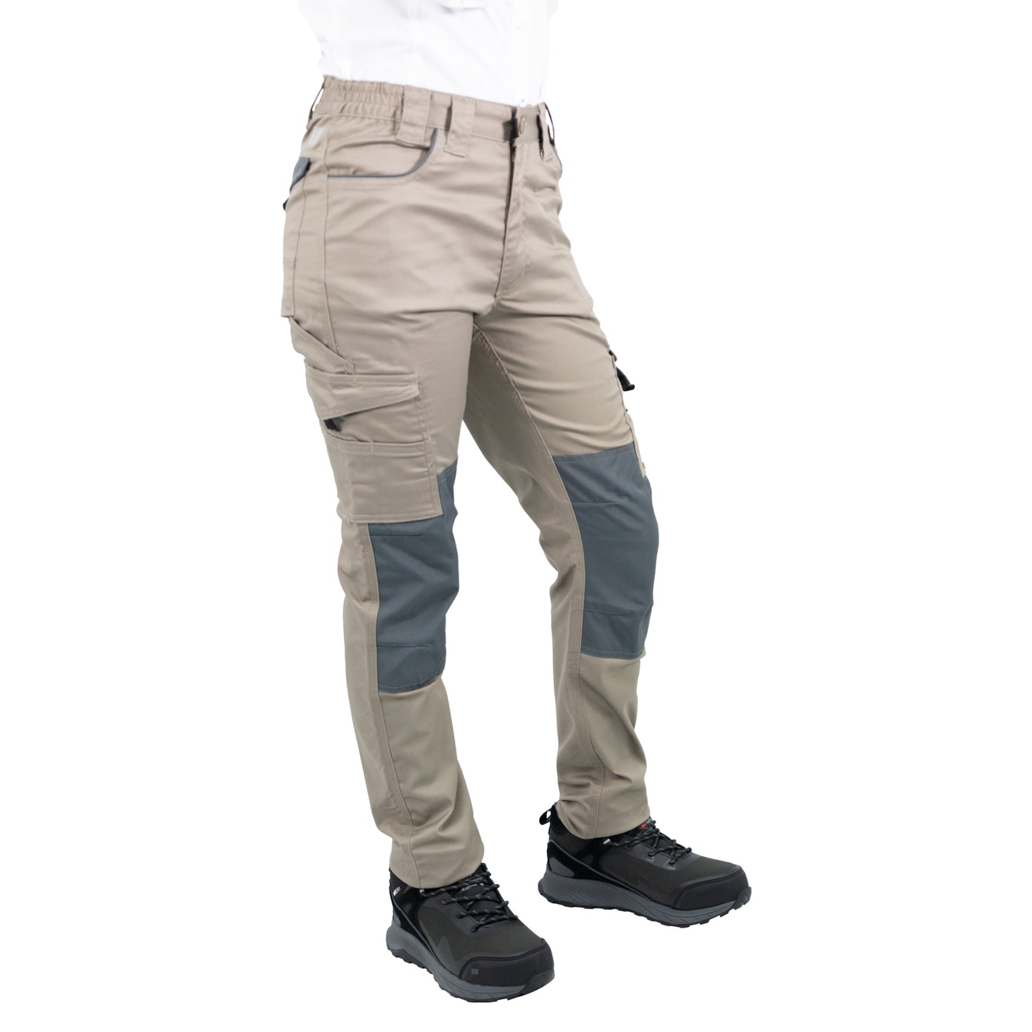 Pantalón Cargo HW Dakota Spandex Cafe Mujer