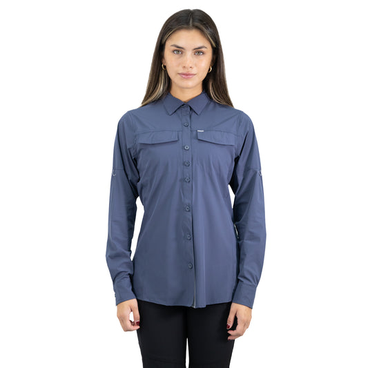 Camisa Hw Antakari Spandex Mujer Azul