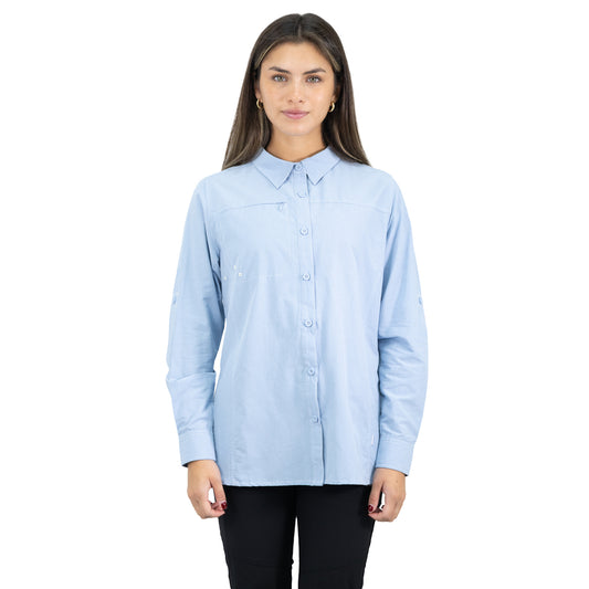 Camisa HW Duck Dry Mujer Celeste