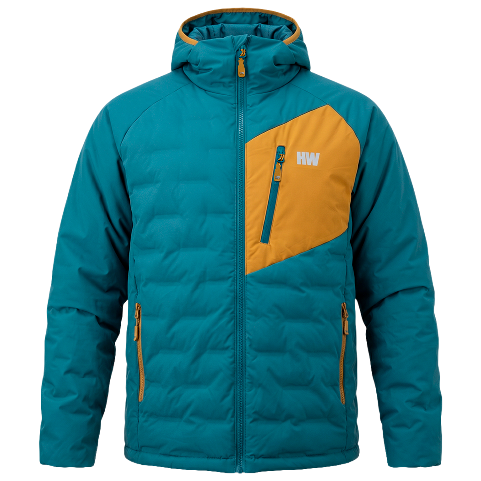 Y★ Parka Insulada HW Explorer Hombre Petroleo Mostaza – Hardwork