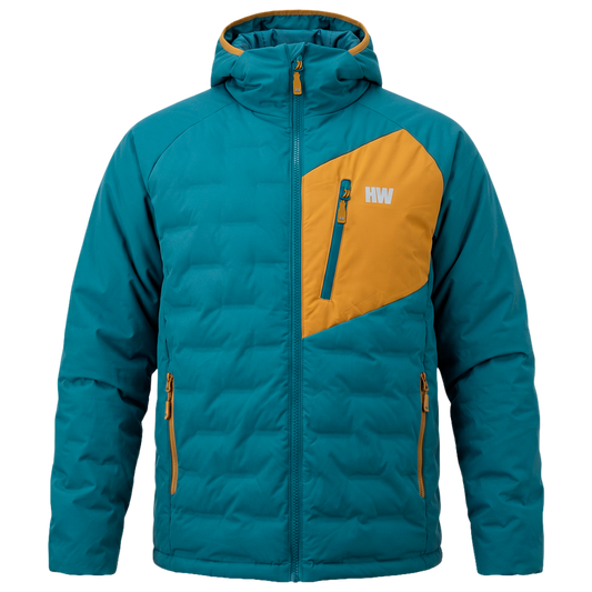 Parka Insulada HW Explorer Hombre Petroleo Mostaza