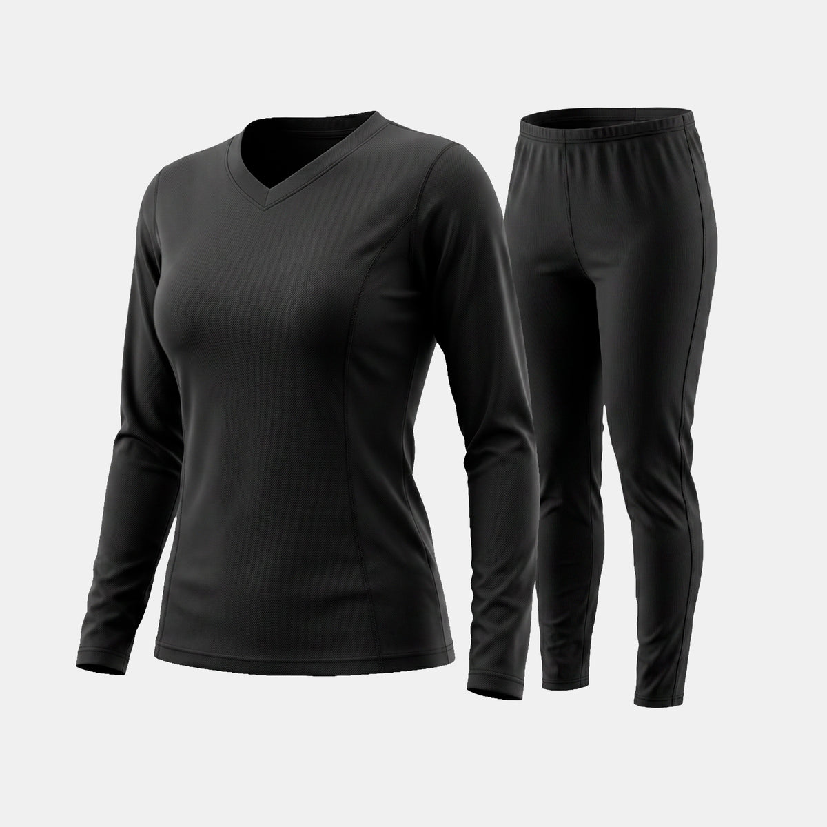 Conjunto Primera Capa HW Poliester Cooldry Mujer Black