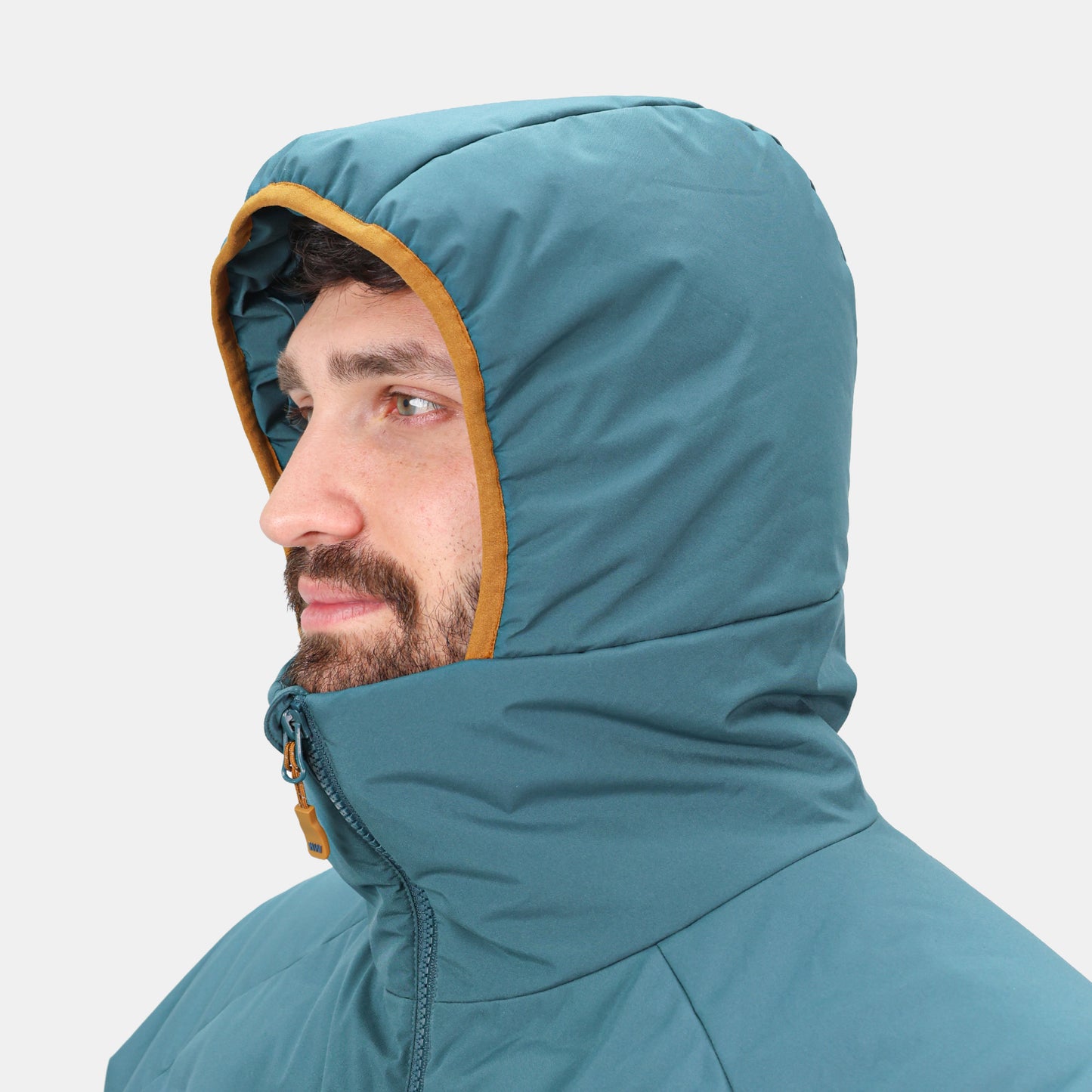 Parka Insulada HW Explorer Hombre Petroleo Mostaza