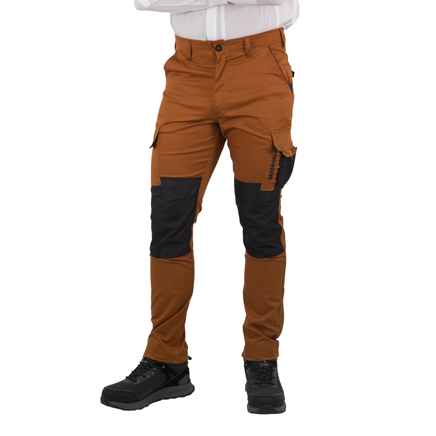 Pantalón Cargo HW Dakota Spandex Camel
