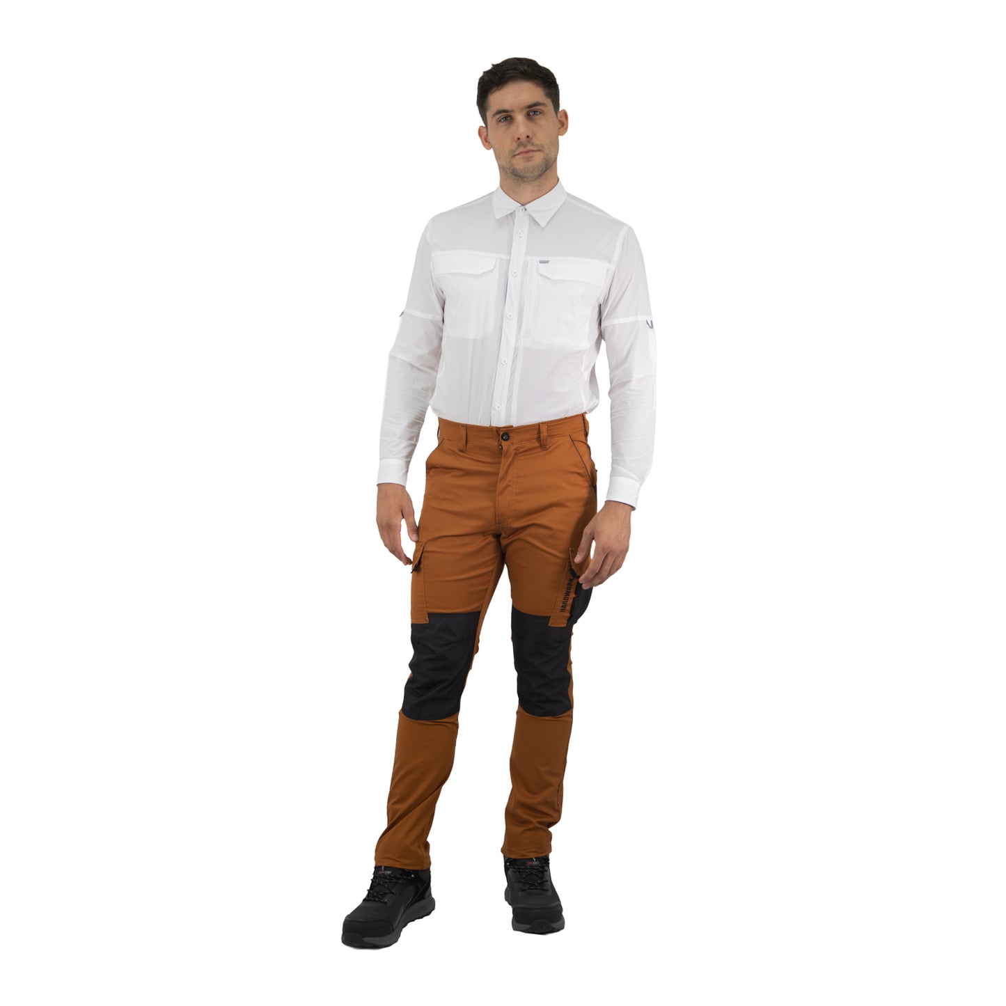 Pantalón Cargo HW Dakota Spandex Camel
