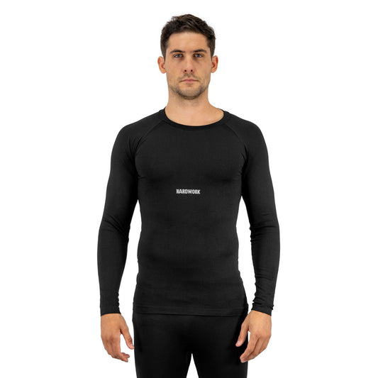 Primera capa HW Patagonia Spandex Negro Camiseta