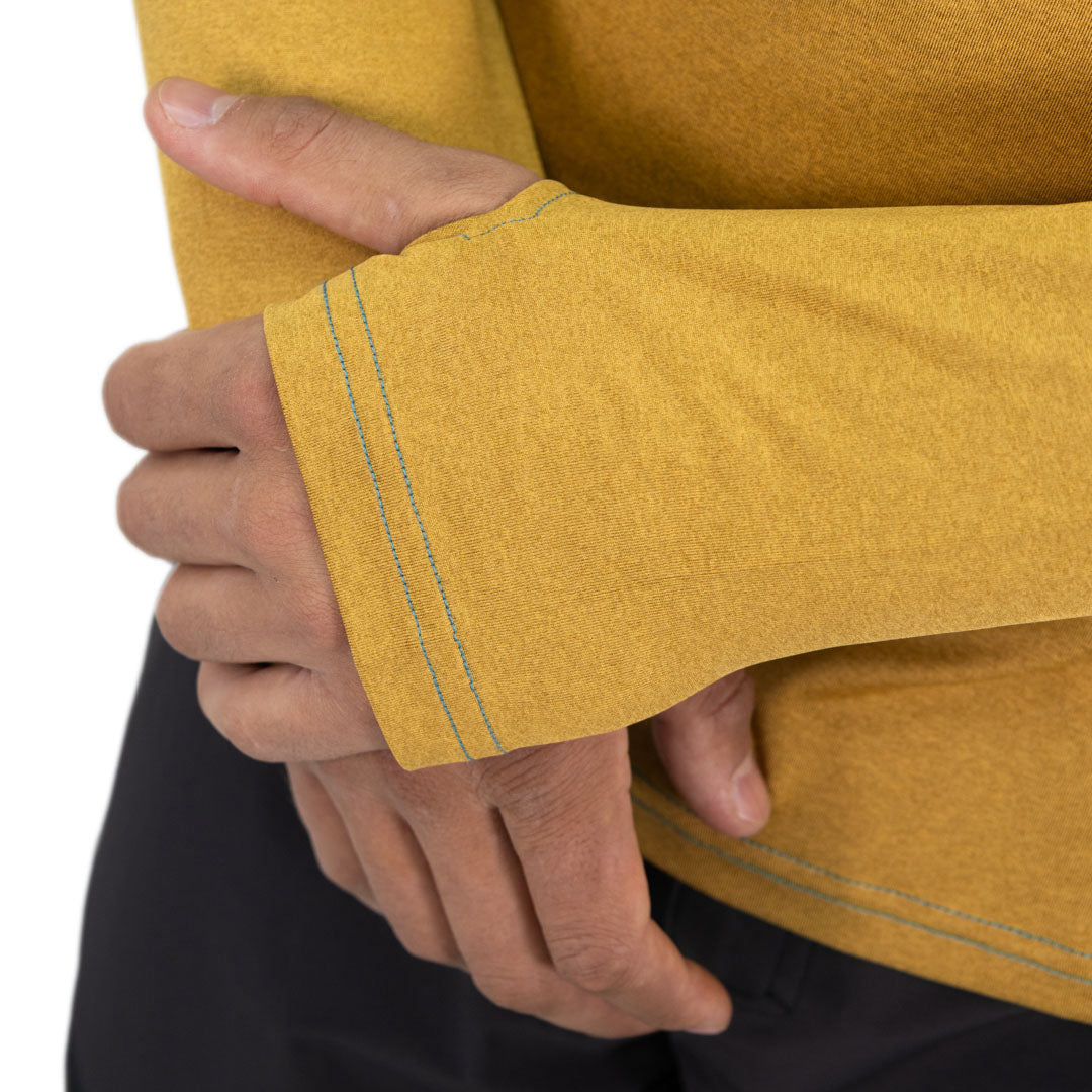 Polera Dry Fit HW SPX Manga Larga Hombre Mustard