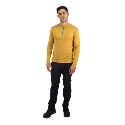 Polera Dry Fit HW SPX Manga Larga Hombre Mustard