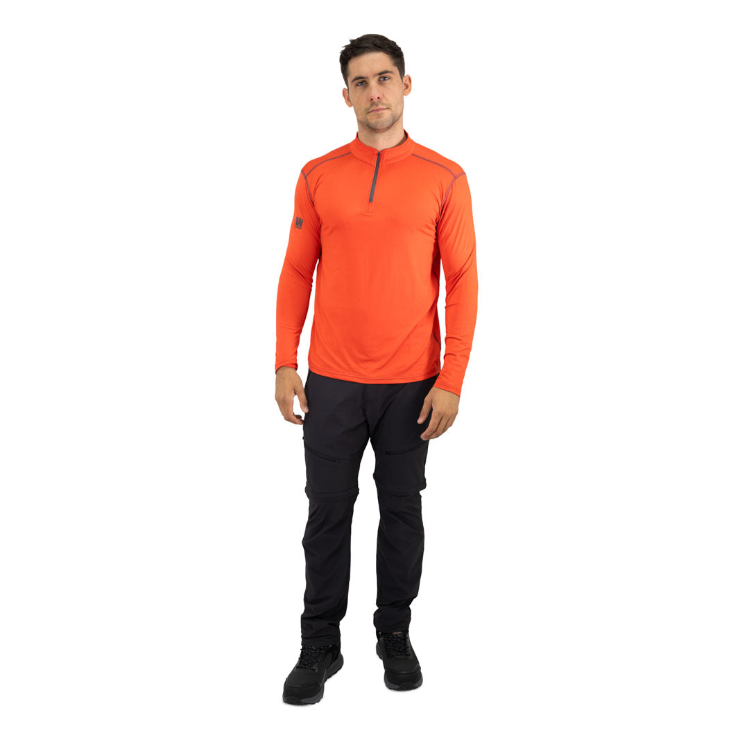 Polera Dry Fit HW SPX Manga Larga Hombre Orange