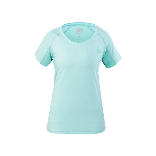 Polera Dry Fit Hw Spx Manga Corta Mujer Aqua