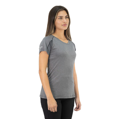 Polera Dry Fit Hw Spx Manga Corta Mujer Carbon Grey